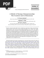 A Model of Strategic Entrepreneurship The Construct and Its Dimensions