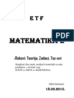 Matematika 2 - Rokovi Sređeni