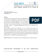 Programación Neurolingüística en La Comunicación Oral de Los PDF