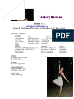 Dance Resume 2016-2017
