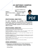 English Cv Julio Campos