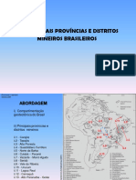 Aulas Geo Econômica Principais Provincias Distritos Mineralização do Brasil