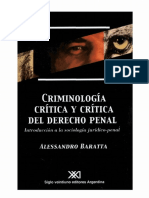 Baratta Alessandro Criminologia Critica y Critica Del Derecho Penal
