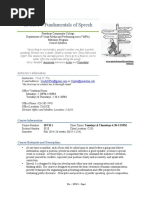 Sample Syllabus Speech