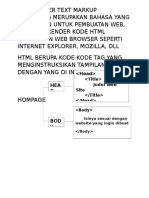 HTML Merupakan Bahasa Yang Digunakan Untuk Pembuatan Web