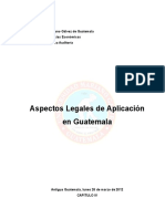 Aspectos Legales de Aplicacion en Guatemala