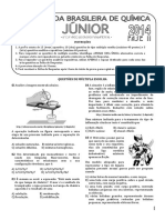 ProvaOBQ Junior 2014 Fase IIfinal