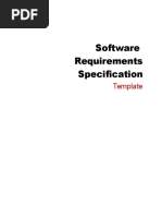 Software Requirements Specification: Template