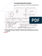 Solución de Autoevaluación Formativa - La Circunferencia