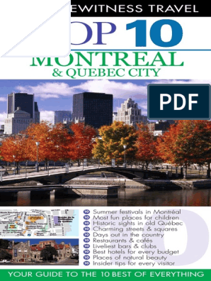 Montreal Quebec City Dk Eyewitness Top 10 Travel Guides