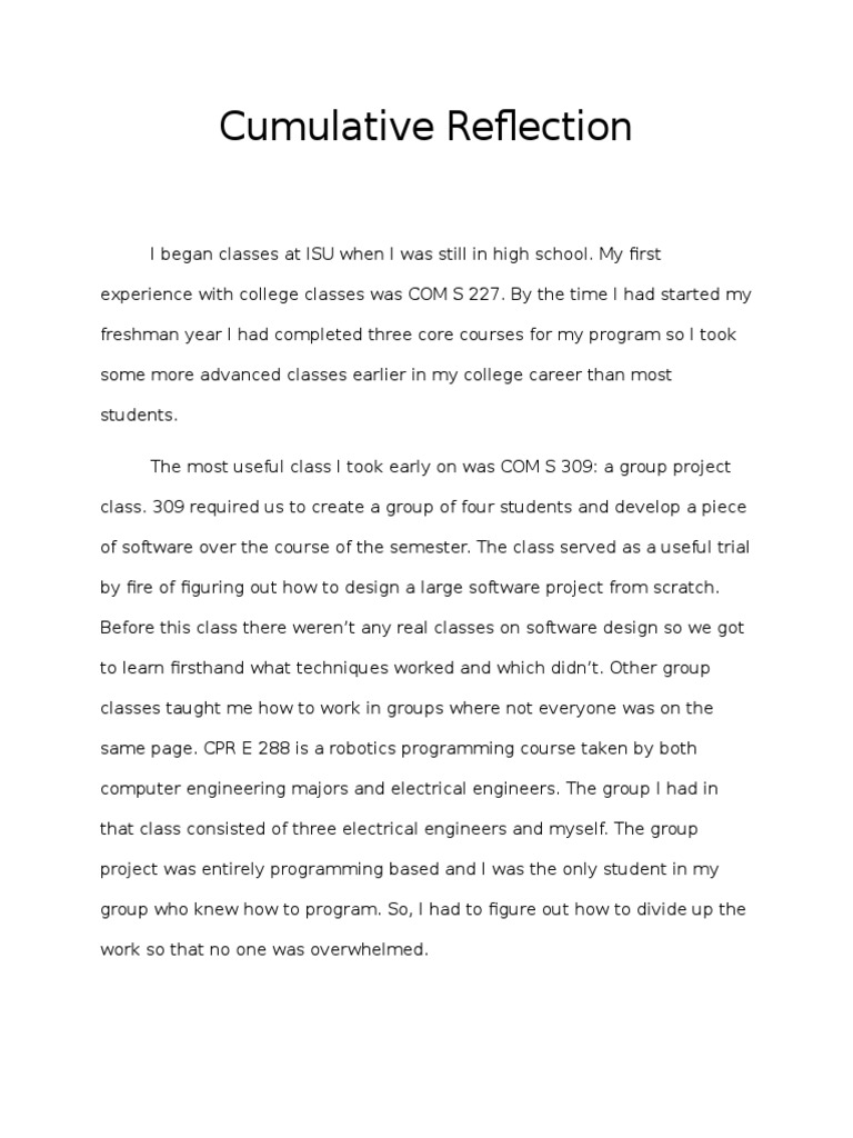 Cumulativereflection | PDF