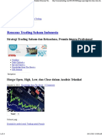 Harga Open, High, Low, Dan Close Dalam Analisis Teknikal - Rencana Trading Saham Indonesia