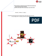 PENGARUH PEMBERIAN EKSTRAK PROPOLIS TERHADAP KUALITAS SPERMA DAN KADAR MDA (Malondialdehyde) PADA EPIDIDIMIS (Studi Eksperimental Padatikus Jantan Galur Wistar Yang Di Papar Asap Rokok Kretek)