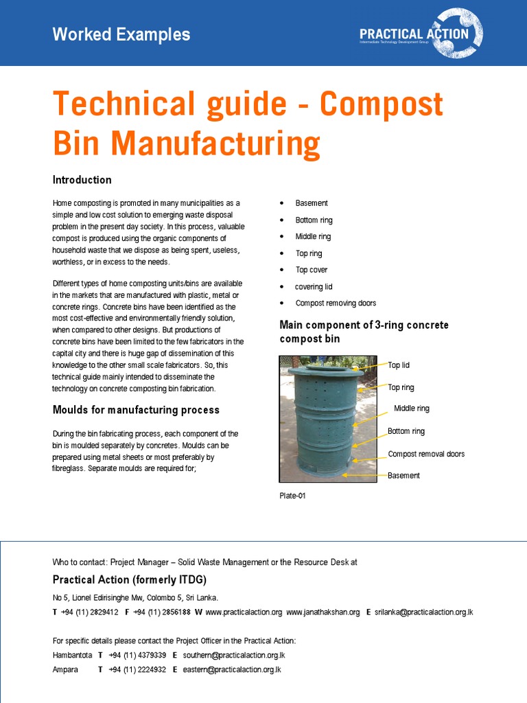 Concrete Compost Bin Construction Plans