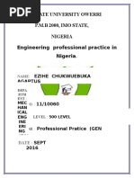 Download Professional Engineering Practice in Nigeria by ThankgodIsrael SN328365063 doc pdf
