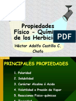 Propiedades FQ de Los Herbicidas