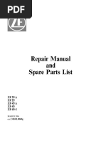 Reparaturanleitung U Ersatzteilliste ZF25 Bis ZF45-1 PDF