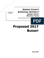 2017 Proposed Budget HCAD