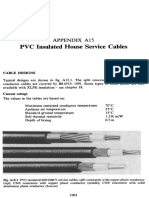 P V C Insulated House Service Cables: Appendix A15