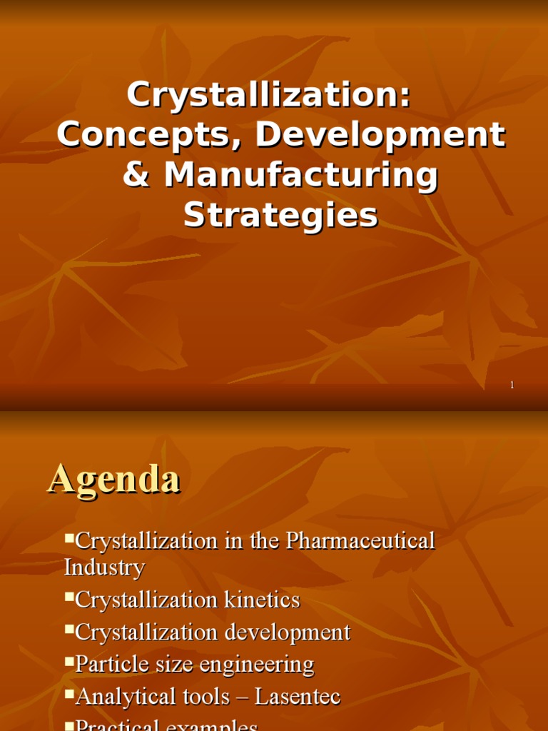 Crystallization Strategies in Pharma | PDF | Science & Mathematics ...