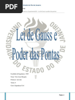 Relatório Lei de Gauss PDF