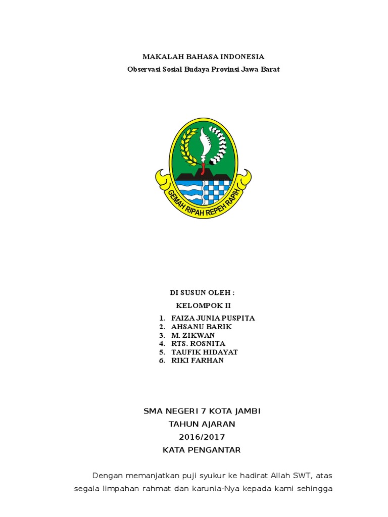 Makalah Bahasa Jawa Tentang Budaya Jawa