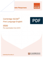 0500 First Language English Example Candidate Responses Booklet