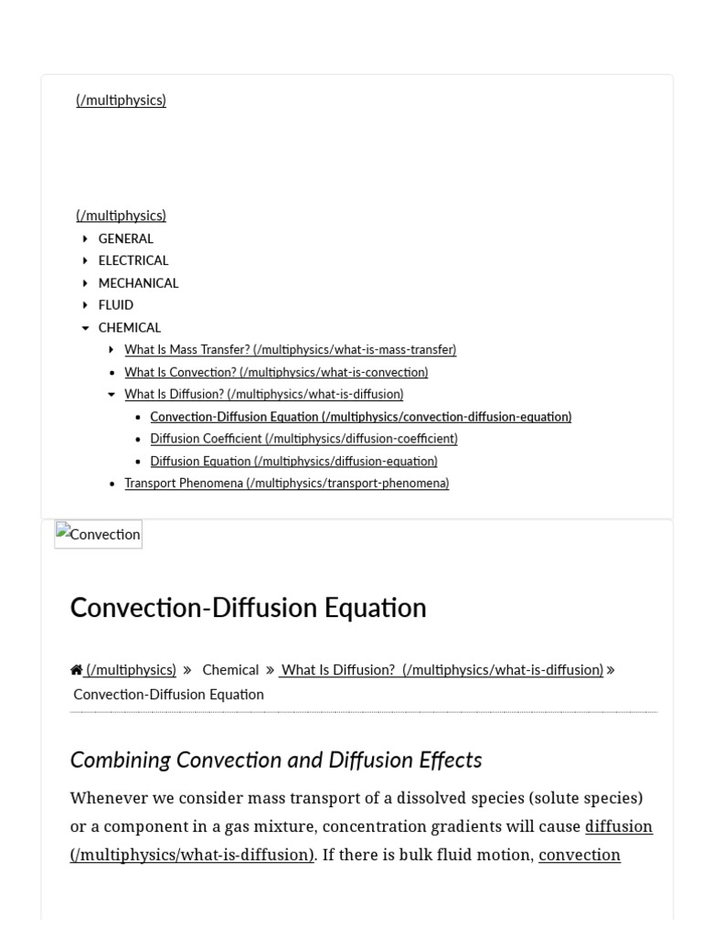 Convection-Diffusion in Microchannels | PDF | Laminar Flow | Diffusion