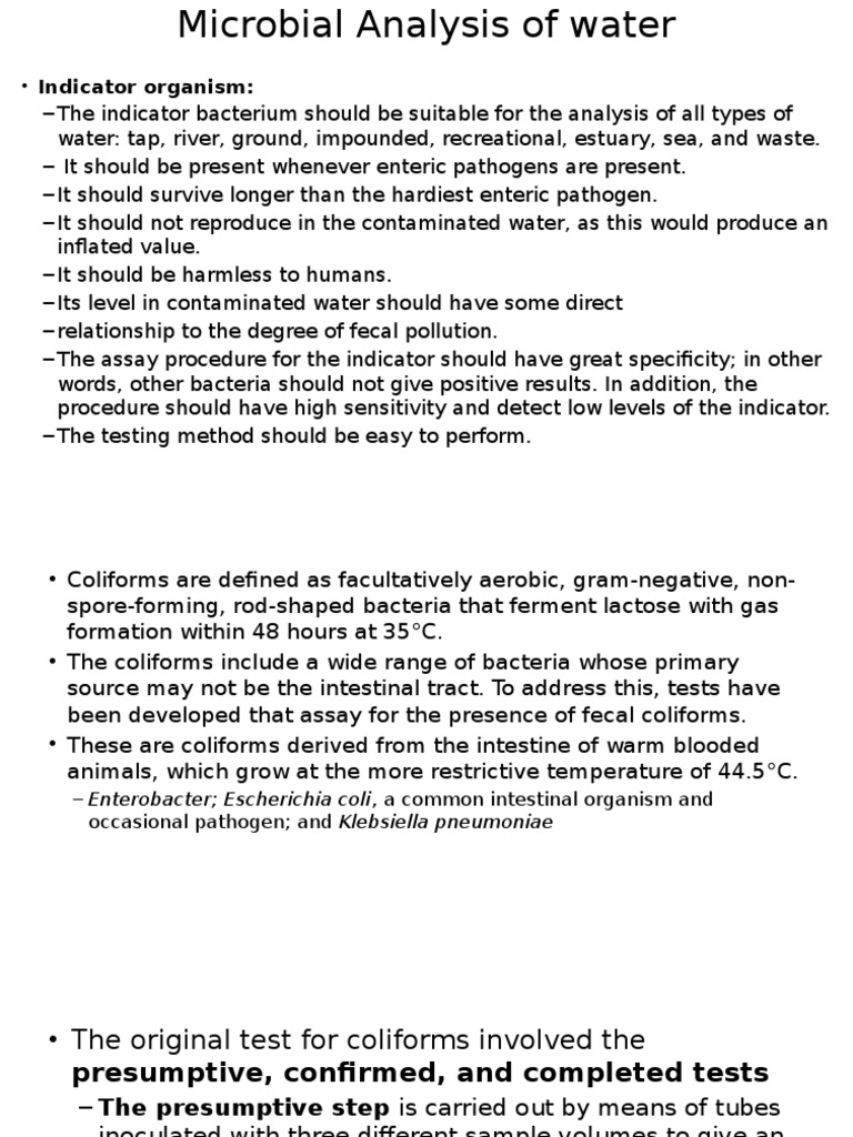 Microbial Analysis of Water Growth Medium Microbiology Free 30