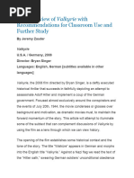 Download Valkyrie A Film Review with Recommendations for Classroom Use by fjavier23 SN328383630 doc pdf