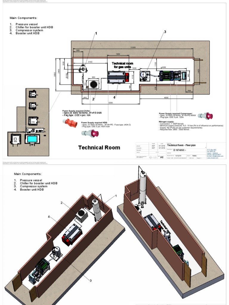 Technical Room Floor Plan Details | PDF