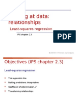 Looking at Data: Relationships: Least-Squares Regression