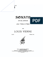 Sonate Pour Violon Et Piano - Louis Vierne