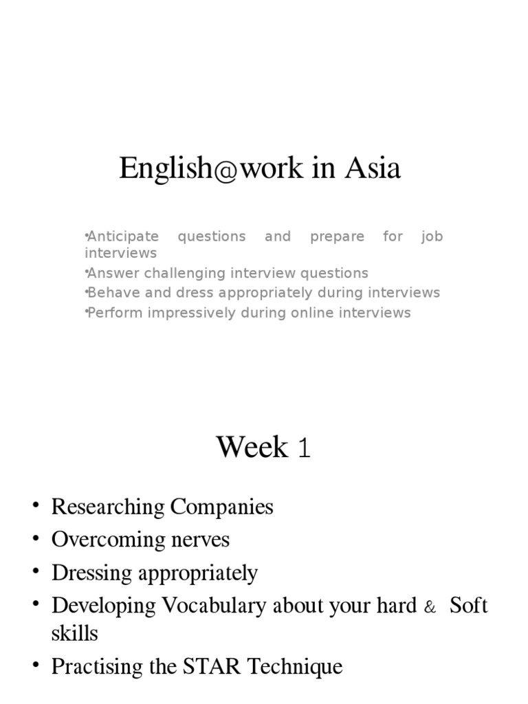 English Work Learning Co