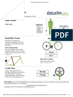 Road Bike Size Sheet - EBicycles