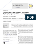 Reporte de Hyperparatiroidismos Mandibular