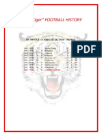 Whs "Tiger" Football History