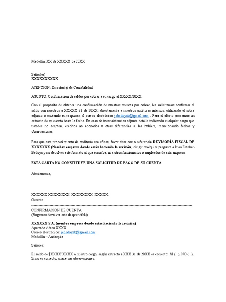 Modelo Carta Circularización