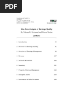 Line-Item Analysis of Earnings Quality