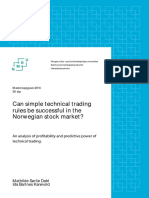 Can Simple Technical Trading Rules Be Successful in the Norwegian Stock Market -Master 2014 (Dahl Og Karevold)