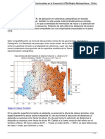 Deformaciones de Distancias Horizontales en La Proyeccion Utm Region Metropolitana Chile