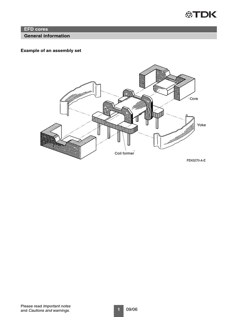 EFD Cores Assembly Set | PDF