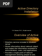 Active Directory Installation: © N. Ganesan, PH.D., All Rights Reserved