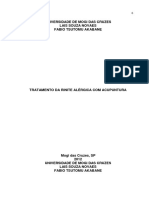 Universidade de Mogi Das Cruzes Lais Souza Novaes Fabio Tsutomu Akabane Tratamento Da Rinite Alérgica Com Acupuntura