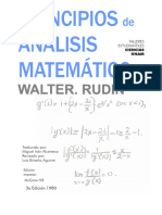 Principios de Analisis Matematico