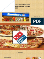 Consumer Behaviour Towards Fast Foods in Reference To The Domino's Pizza