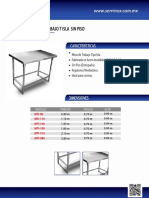 Ficha Tecnica Mesa de Trabajo T Isla SIN Piso