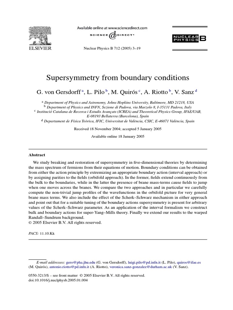 【KK】 Nucl - Phys.B v.712 | PDF | Gauge Theory | String Theory