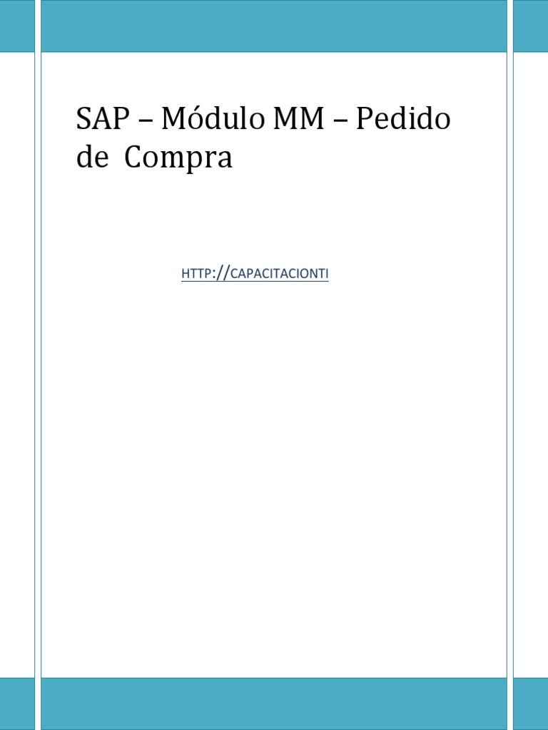Modificar Orden de Compra en SAP MM | PDF | Informática | Software