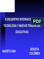 II Encuentro Internacional de Tecnologia y Nuevas Tendencias Educativas